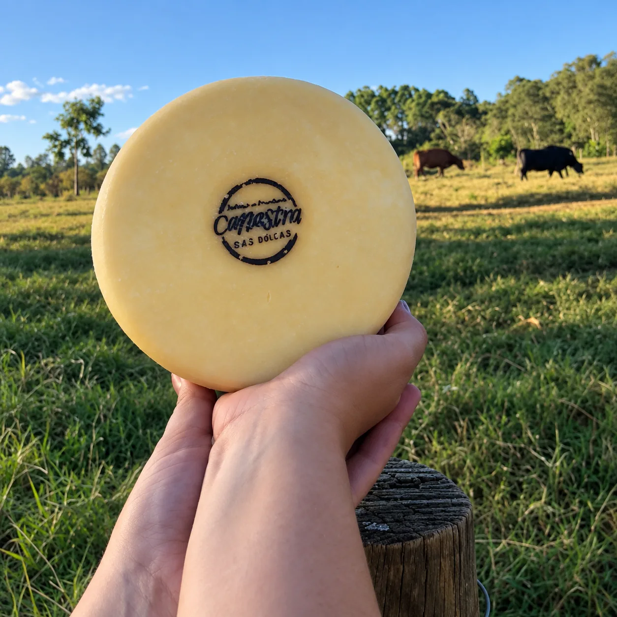 Queijo Minas Artesanal Canastra em destaque